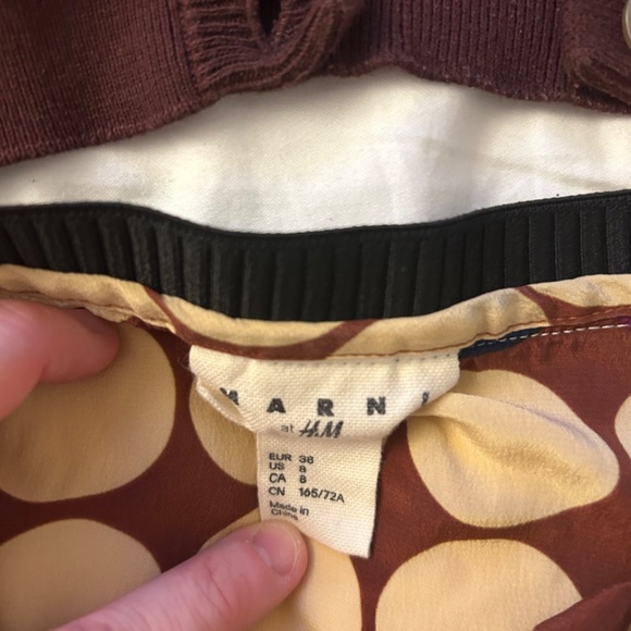 Rare Marni x H&M designer 100% silk mini skirt - Picture 2 of 3